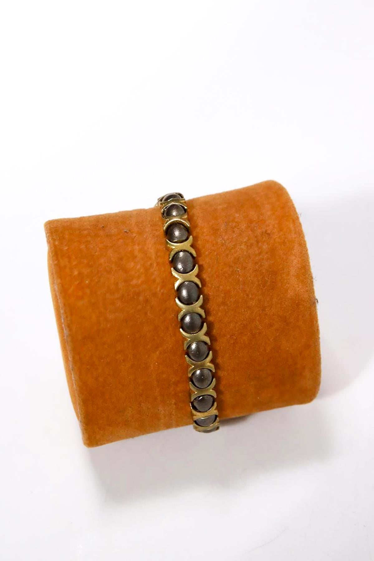 Desenli Bronz Tasarım Bileklik - Şaman Butik Desenli Bronz Tasarım Bileklik