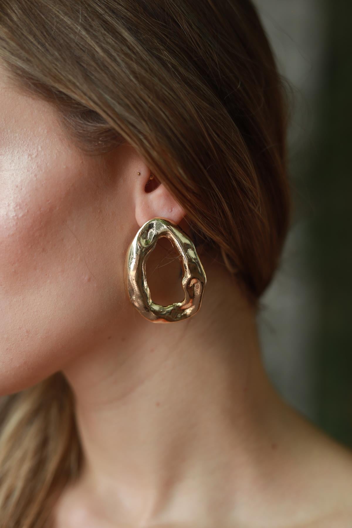 Gold Plated Spiral Earrings