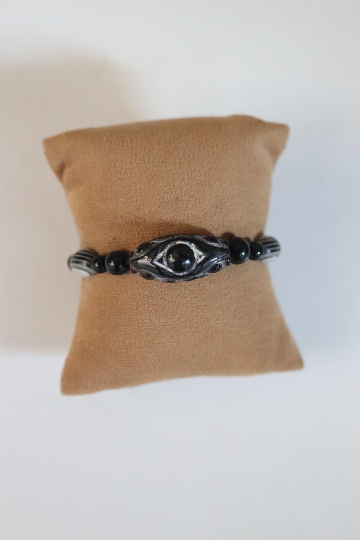 Akik Taşı Detaylı On KS Bileklik