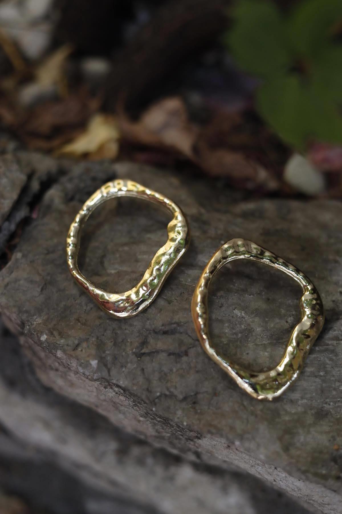 Altın Kaplama Spiral Küpe