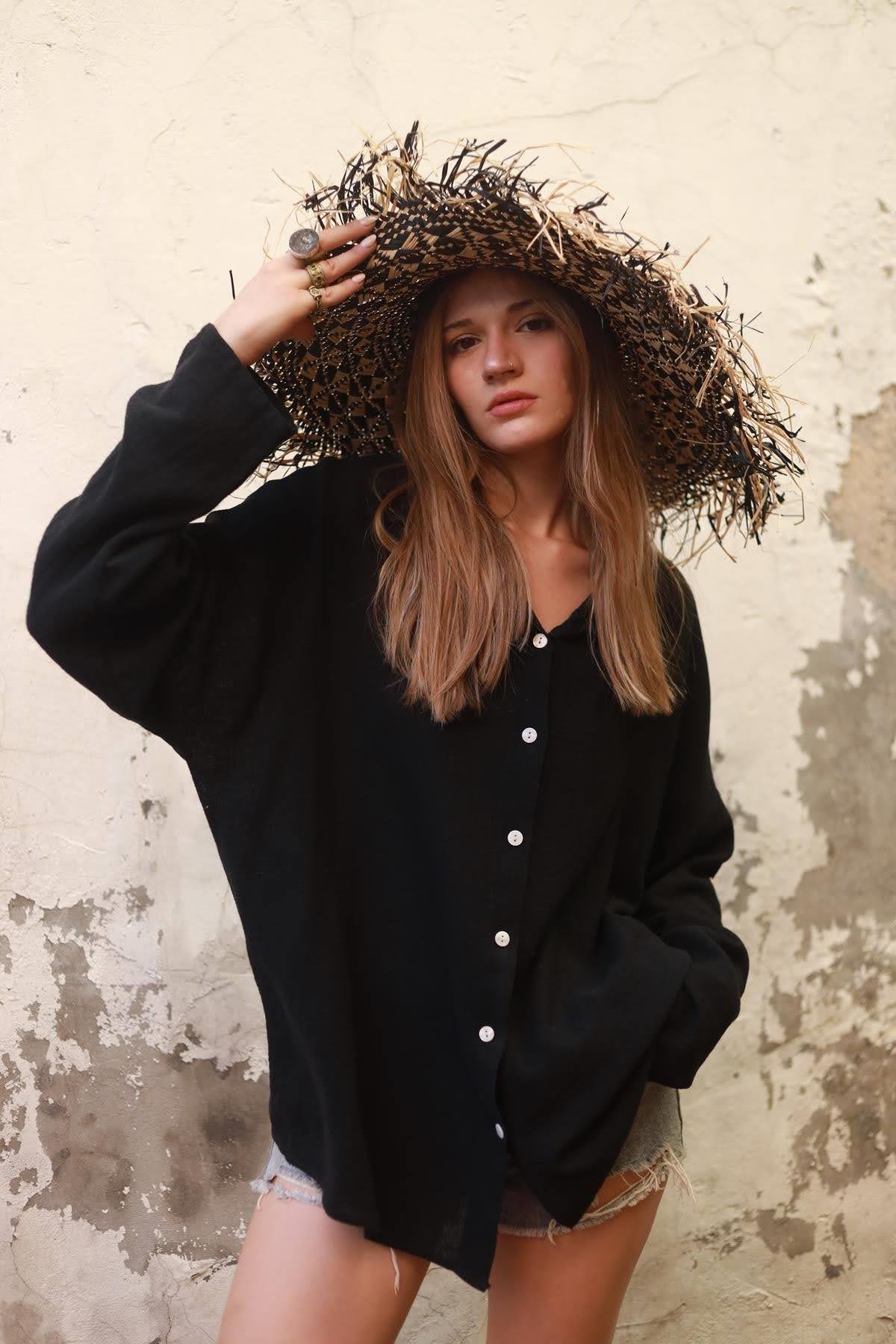 Black Soft Linen Shirt