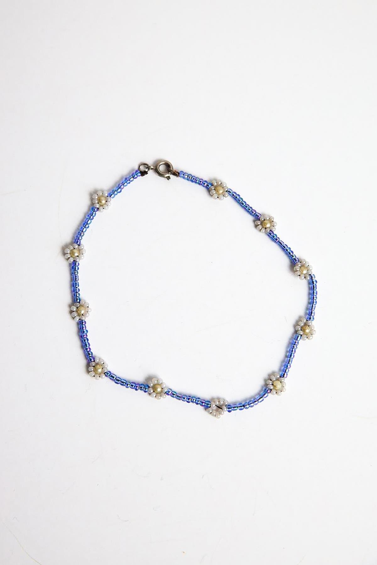 Papatya Detaylı Cam Halhal - Şaman Butik Papatya Detaylı Cam Halhal