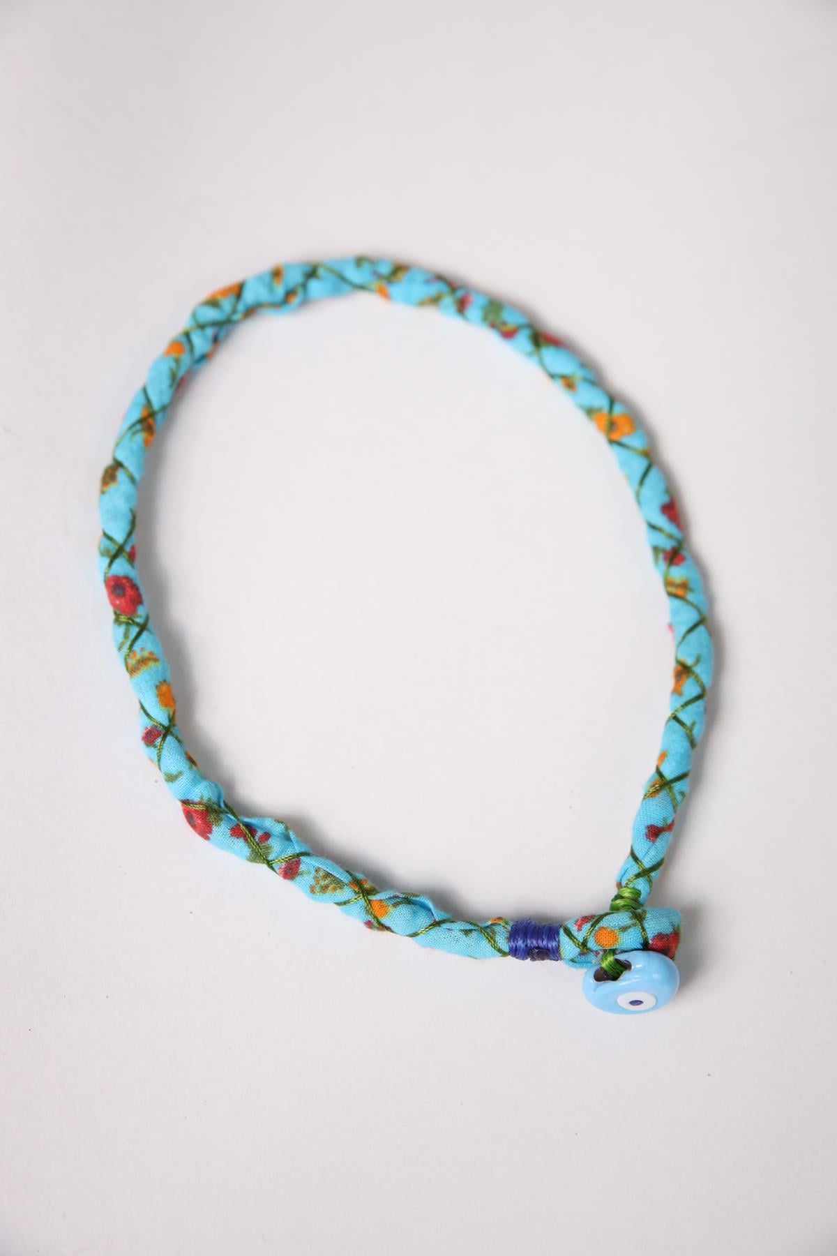 Renkli Nazar Boncuğu Detaylı Tasarım Kolye