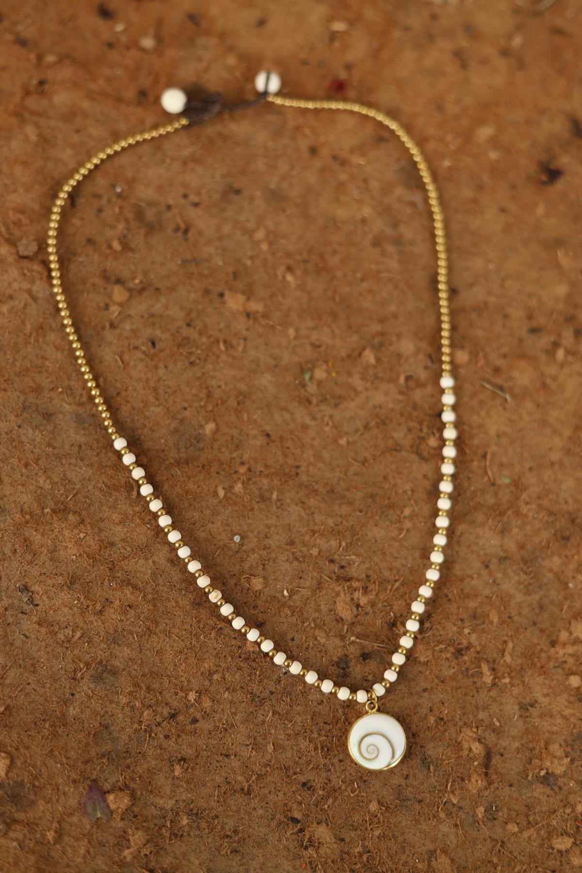 Şiva'nın Gözü Detaylı Bronz Kolye