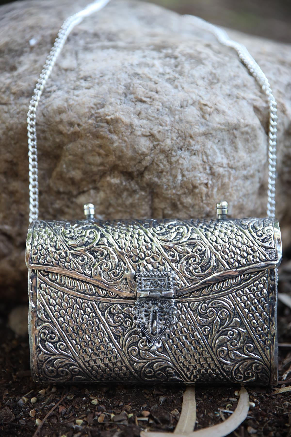 Silver Color Design Bag