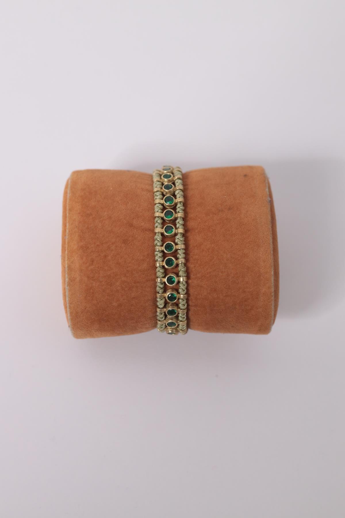 Alloy Madeni Doğal Taşlı El Yapımı Bileklik