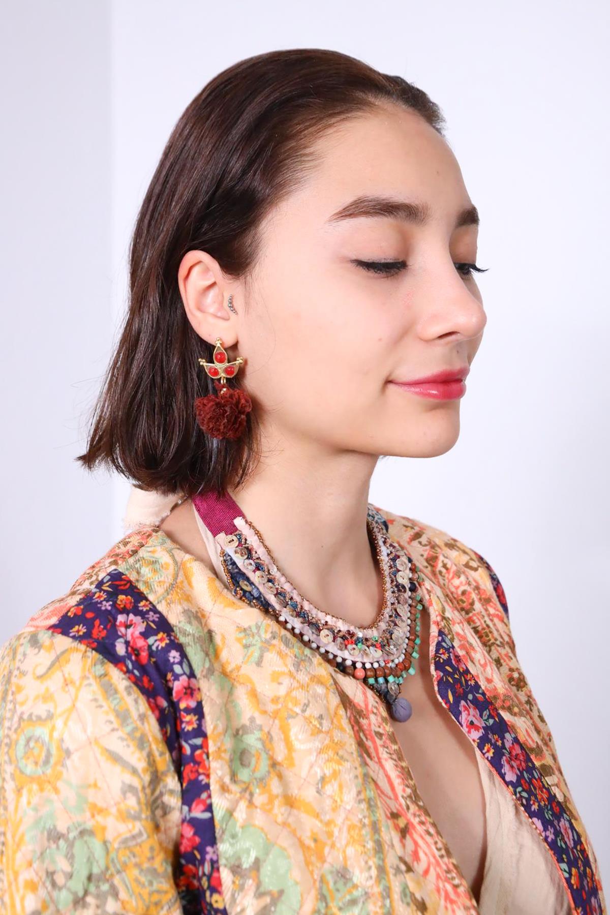  Altın Kaplama Bronz Küpe