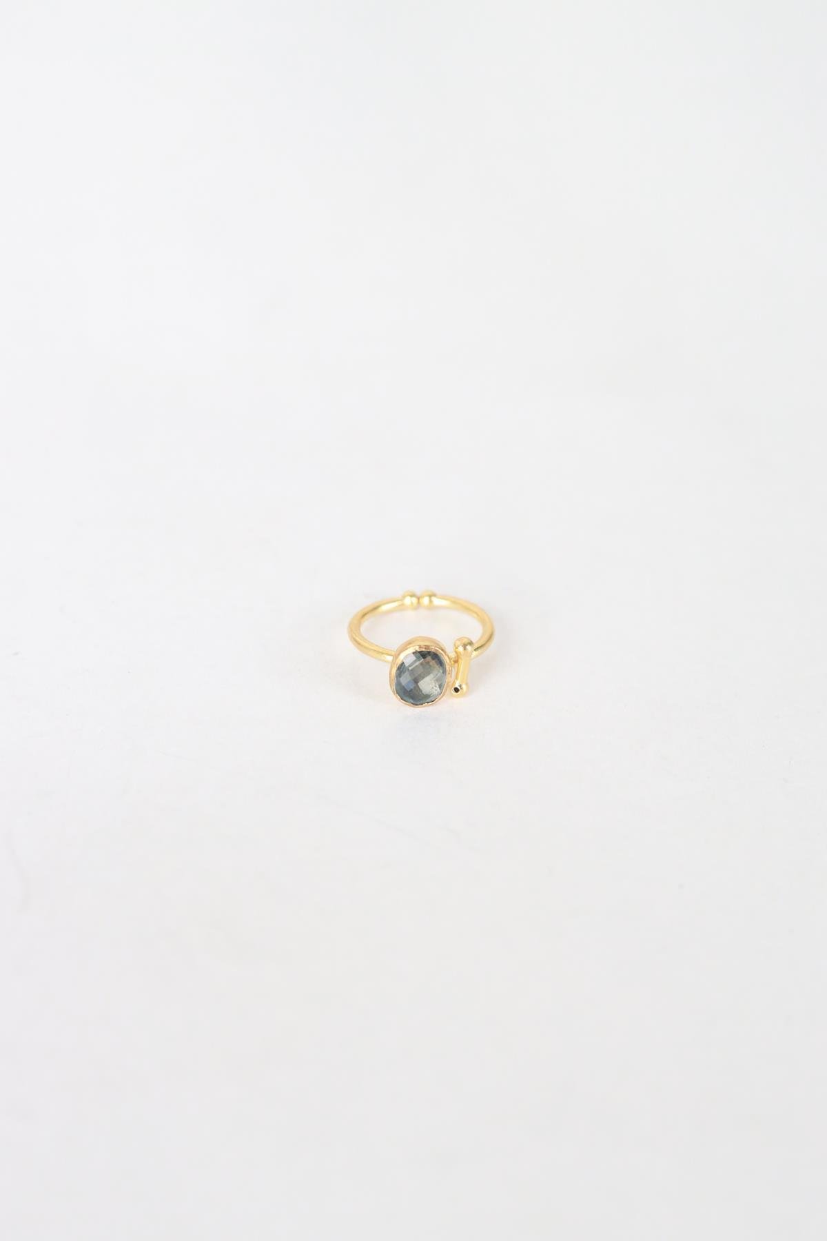 Bronz Labradorit Taşlı Yüzük