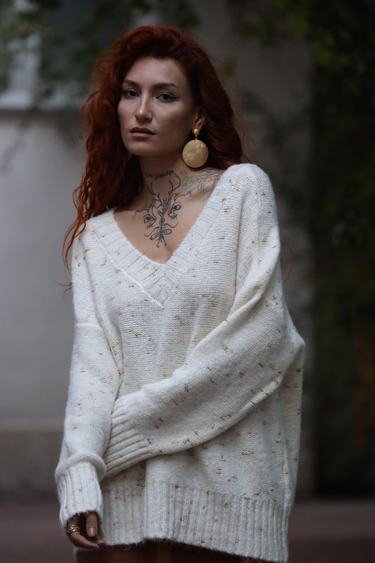 Ekru V Yaka Simli Kazak