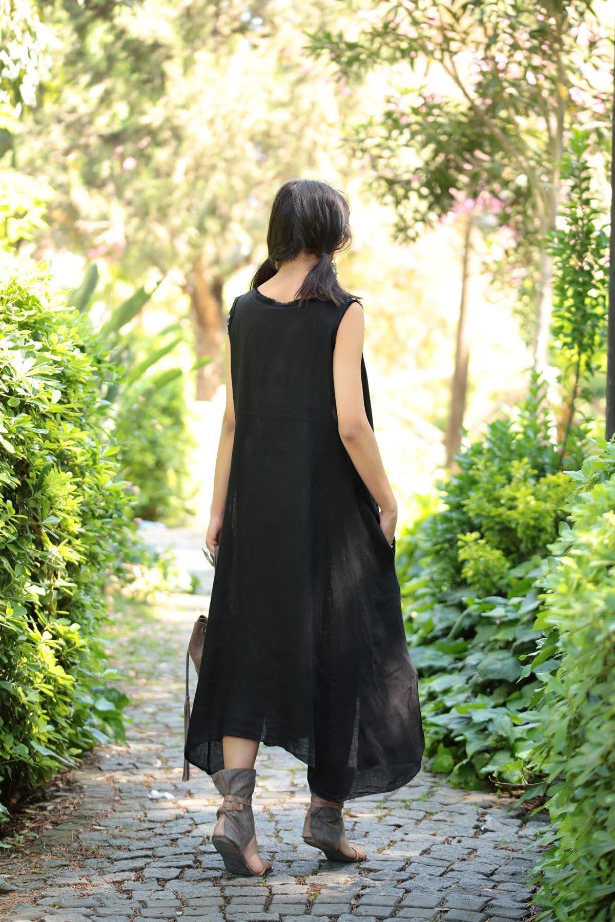 Siyah Kolsuz Eteği Tül Detaylı Elbise - Şaman Butik - Bohem Giyim ve  Aksesuar | Kadın & Erkek