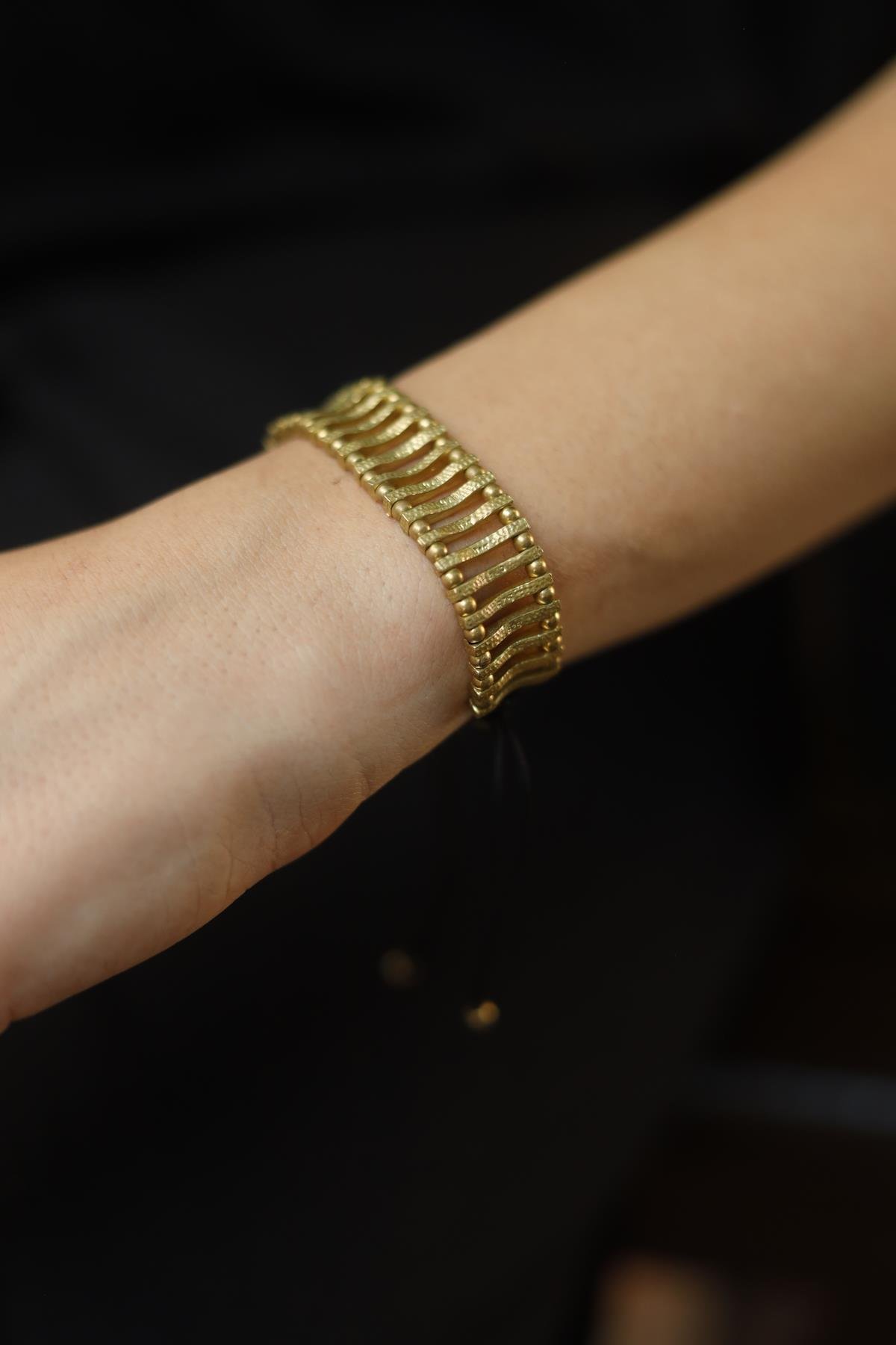 Alloy Madeni Siyah İpli El Yapımı Bileklik