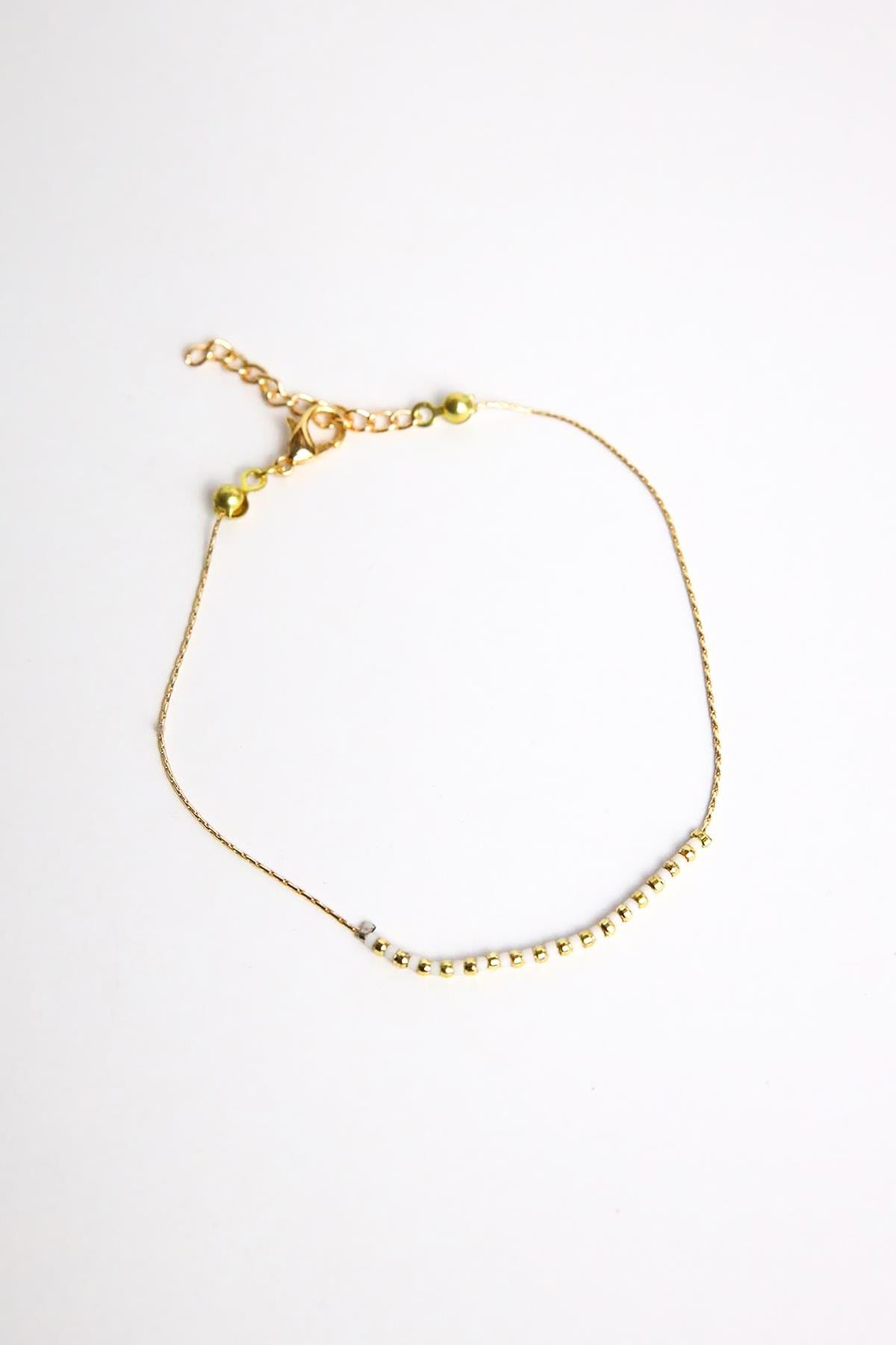  Beyaz Taş Detay Halhal