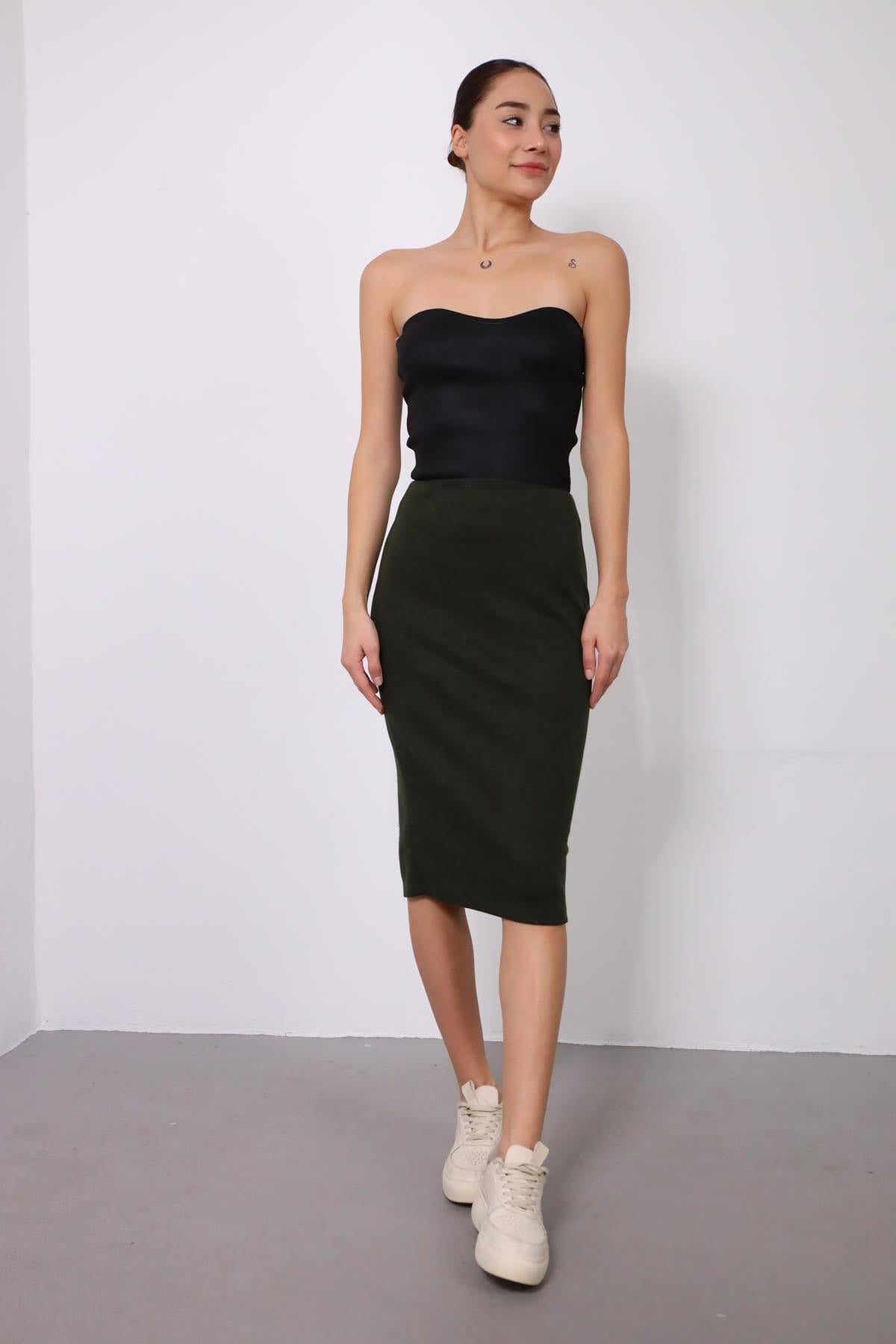 Yeşil Arkası Yırtmaçlı Etek - Şaman Butik - Bohem Giyim ve Aksesuar | Kadın & Erkek Yeşil Arkası Yırtmaçlı Etek