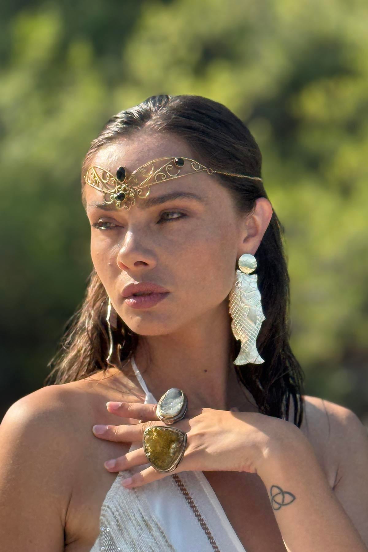 Gold Color Fish Earrings