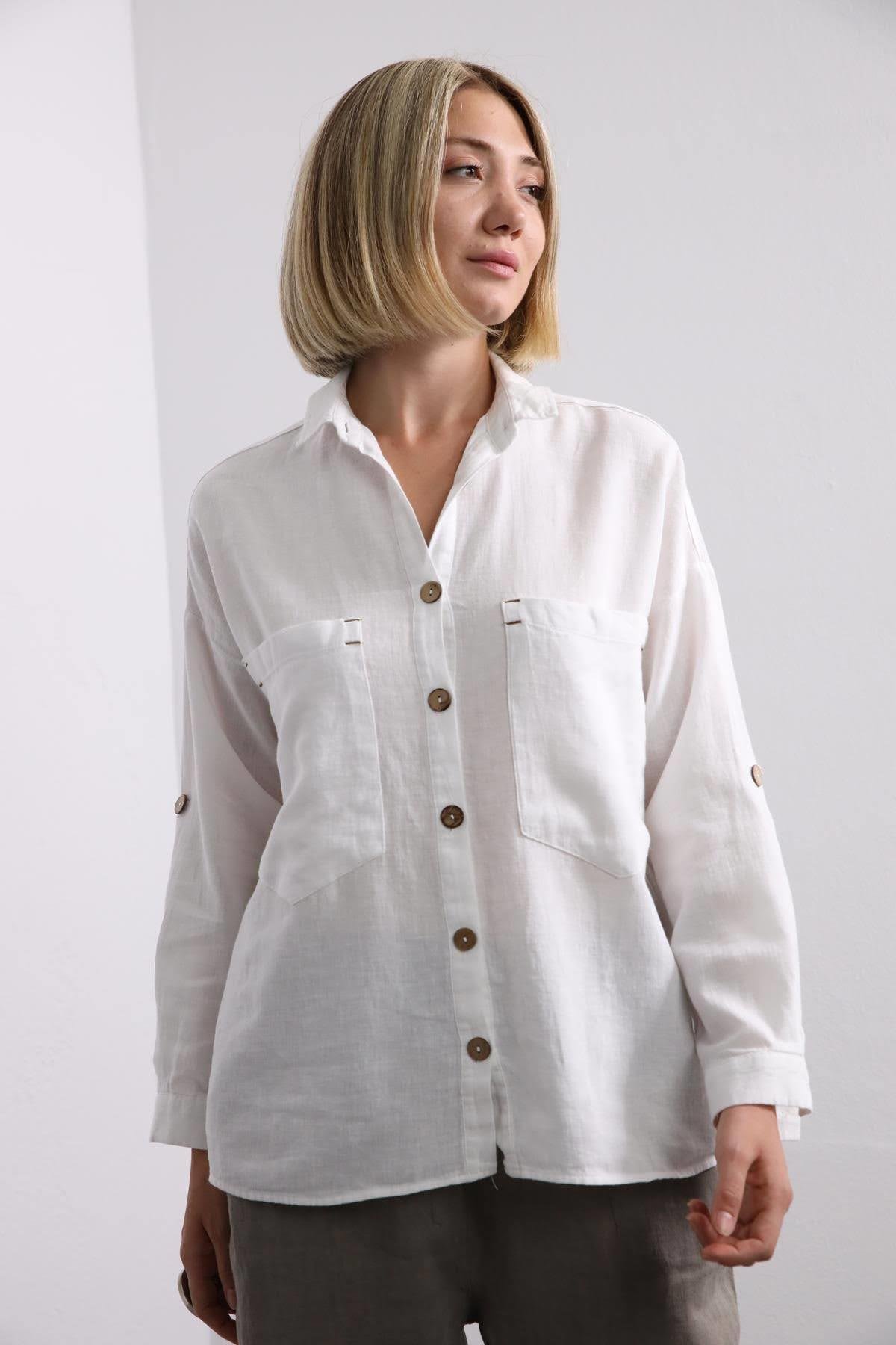 White Big Pocket Shirt White Big Pocket Shirt