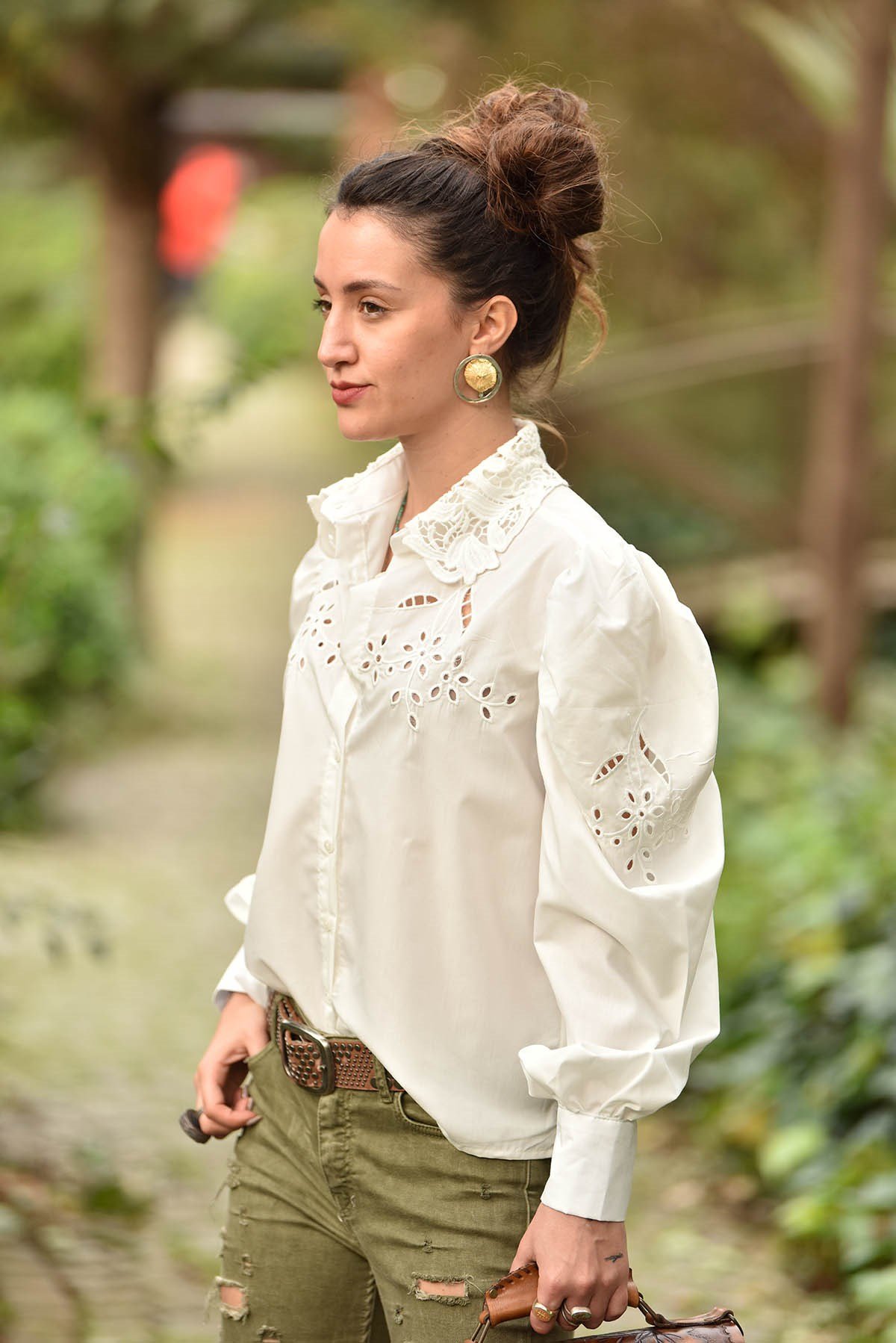 Beyaz Güpürlü Vintage Gömlek - Şaman Butik - Bohem Giyim ve Aksesuar |  Kadın & Erkek