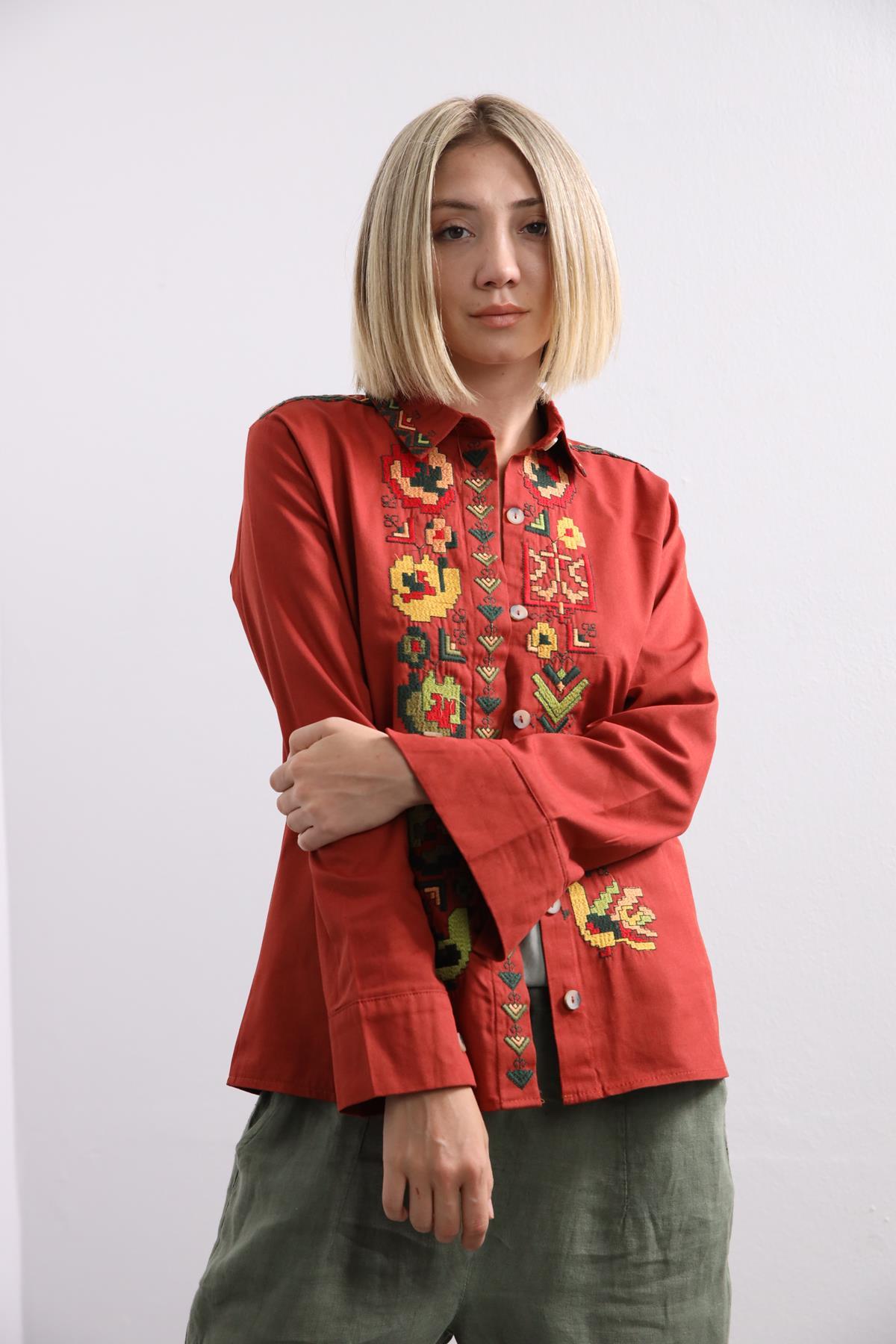Tile Lace Detail Shirt Tile Lace Detail Shirt