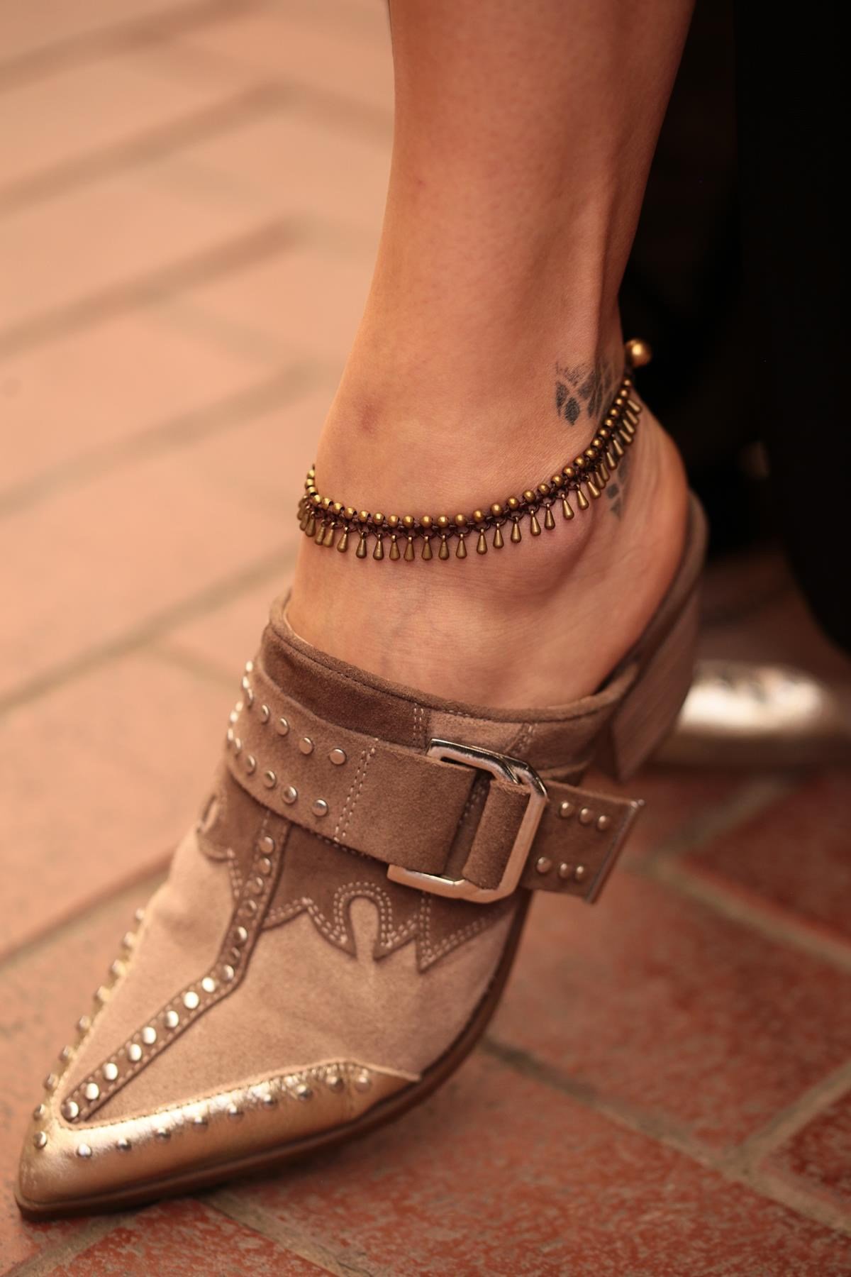  Kaplama Damla Tasarım Sallantılı Halhal