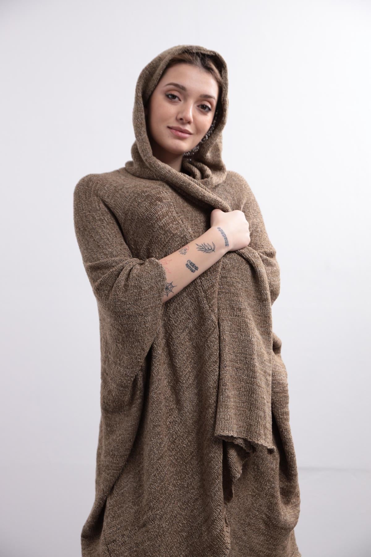 Saman Butik | Shop Online Mink Shawl Collar Mercerized Cardigan