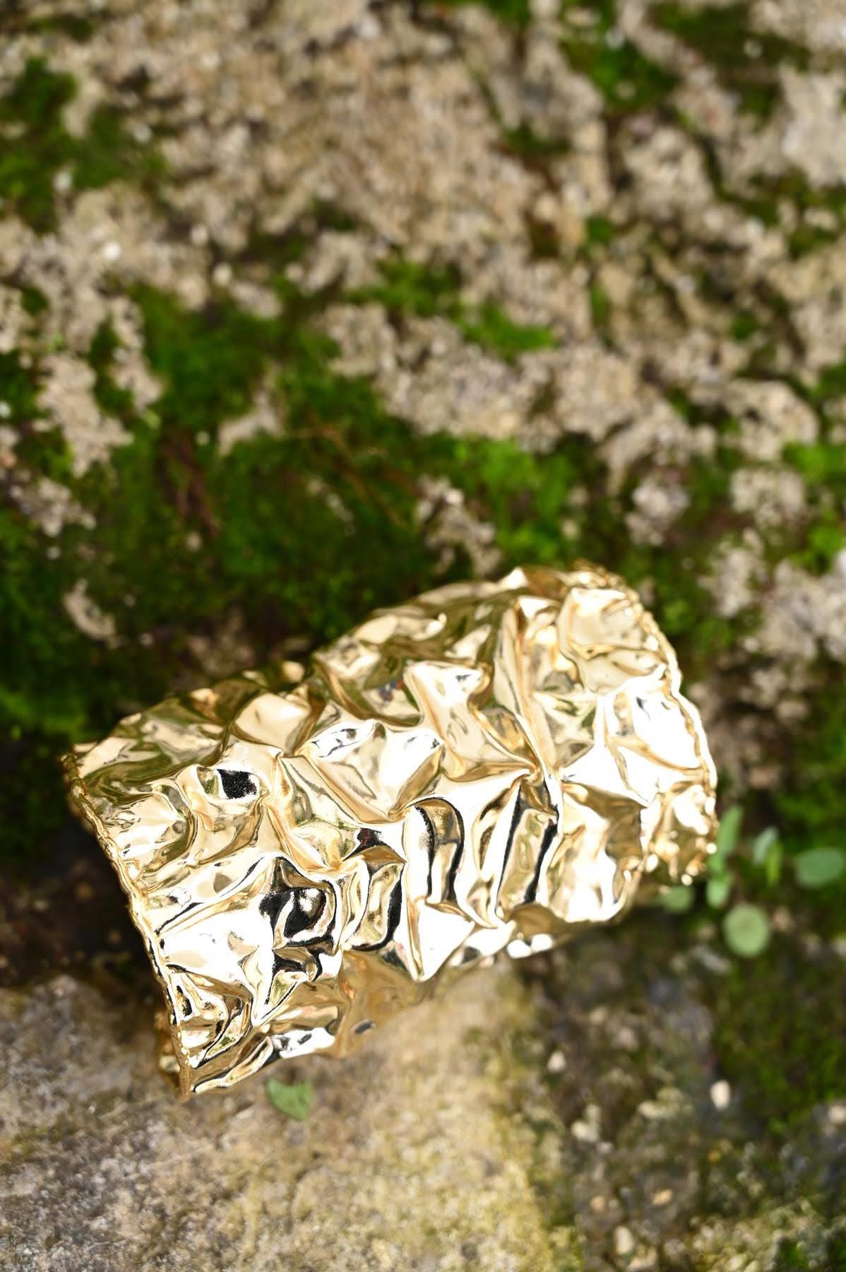 Kırışık Görünümlü Uzun Bileklik