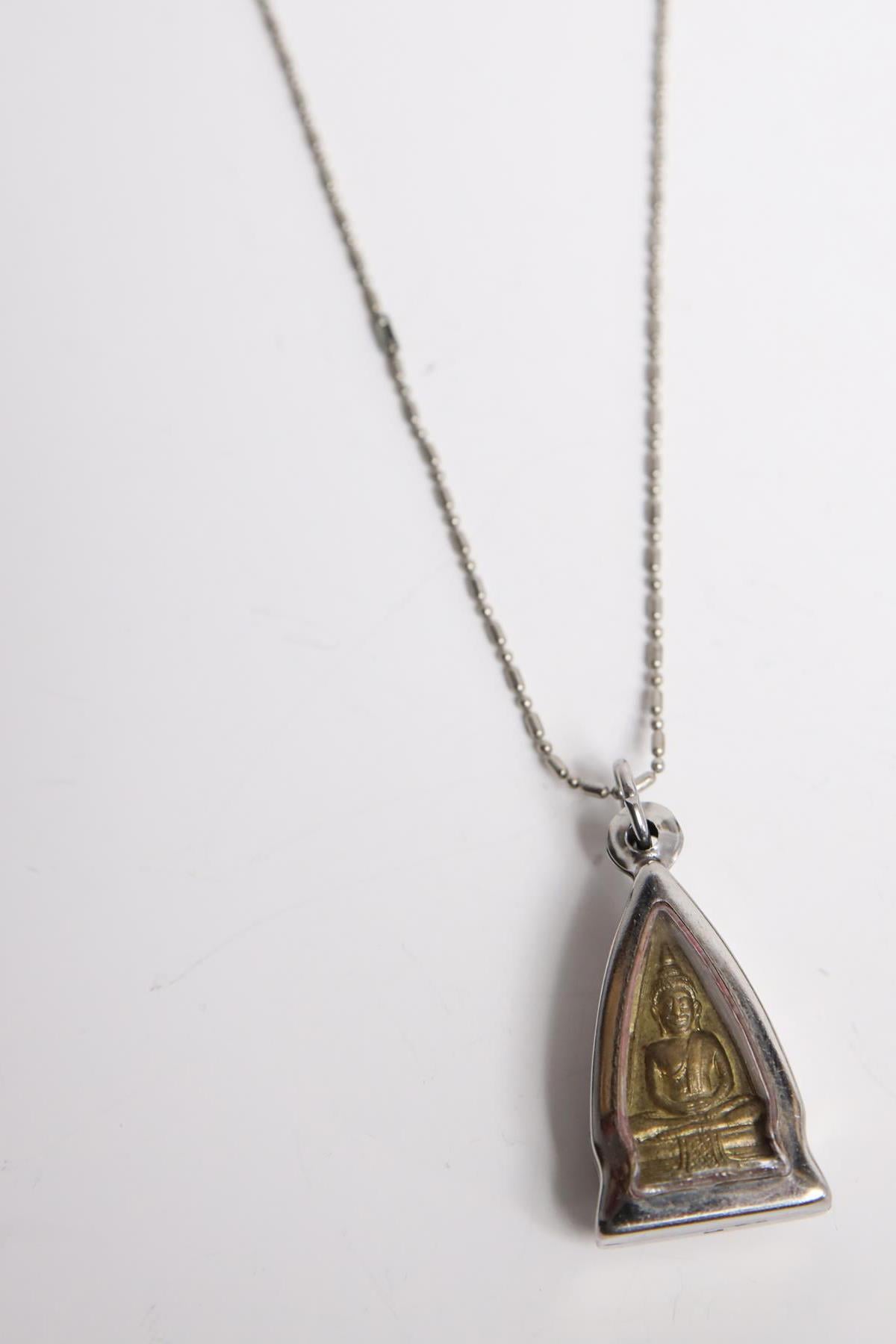 Buddha Detaylı Zincir Tasarım Kolye - Şaman Butik Buddha Detaylı Zincir Tasarım Kolye