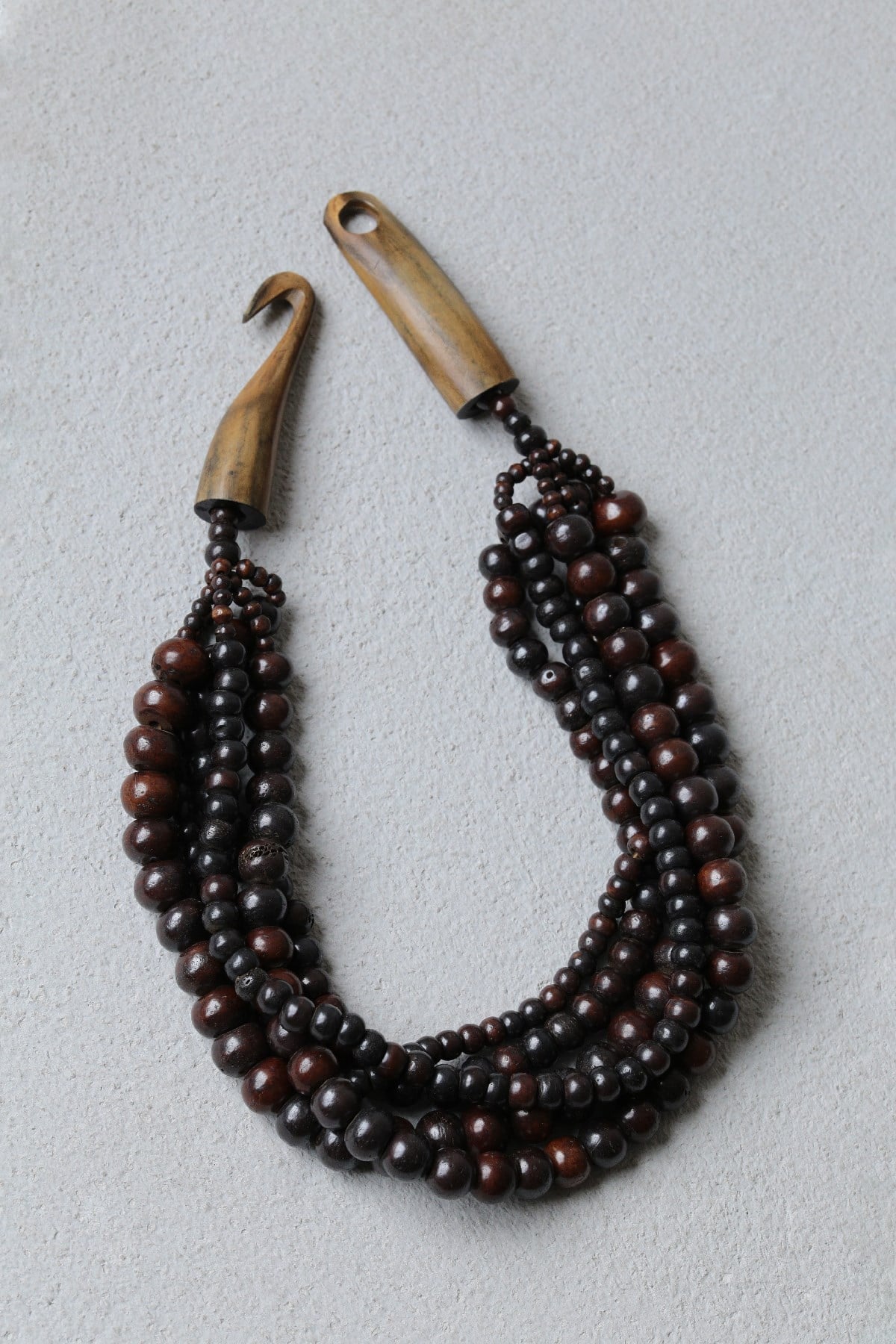  Doğal Taş Çoklu Tasarım Ahşap Kanca Detay Kolye