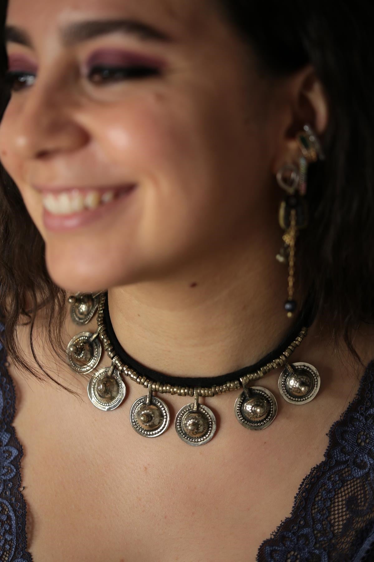 El Yapımı Antik Tasma Gerdanlık - Şaman Butik El Yapımı Antik Tasma Gerdanlık