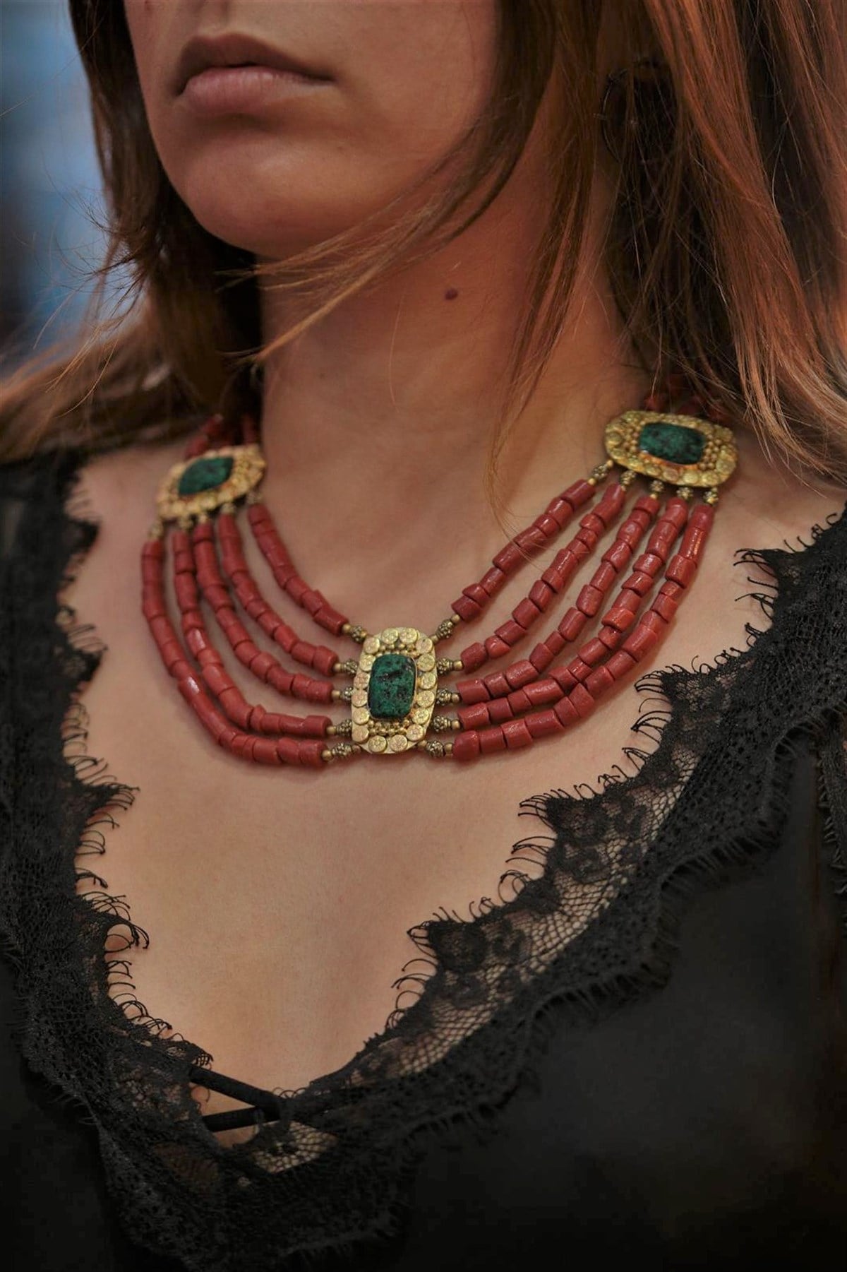 Kırmızı Akdeniz Kolye | Şaman Butik - Bohem Giyim ve Aksesuar Kırmızı Akdeniz Kolye