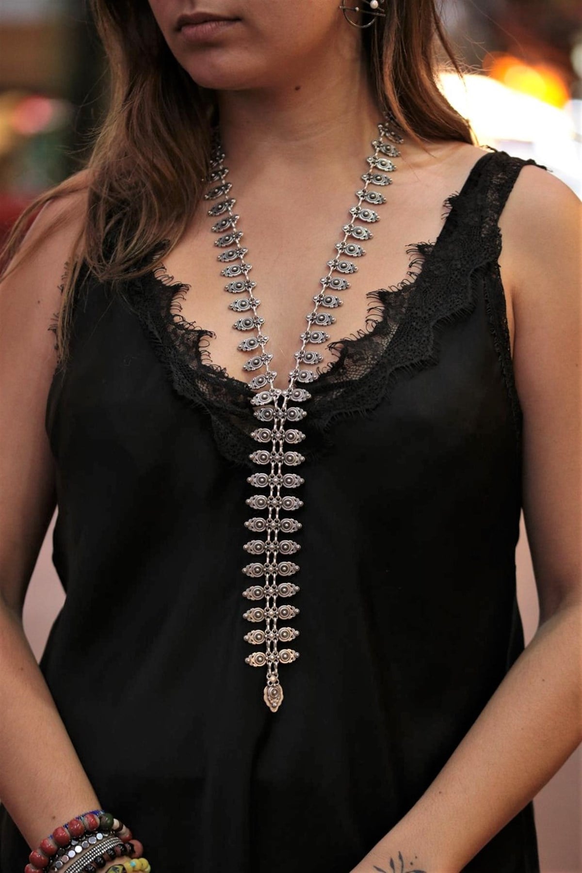 Kravat Kolye | Şaman Butik - Bohem Giyim ve Aksesuar Kravat Kolye