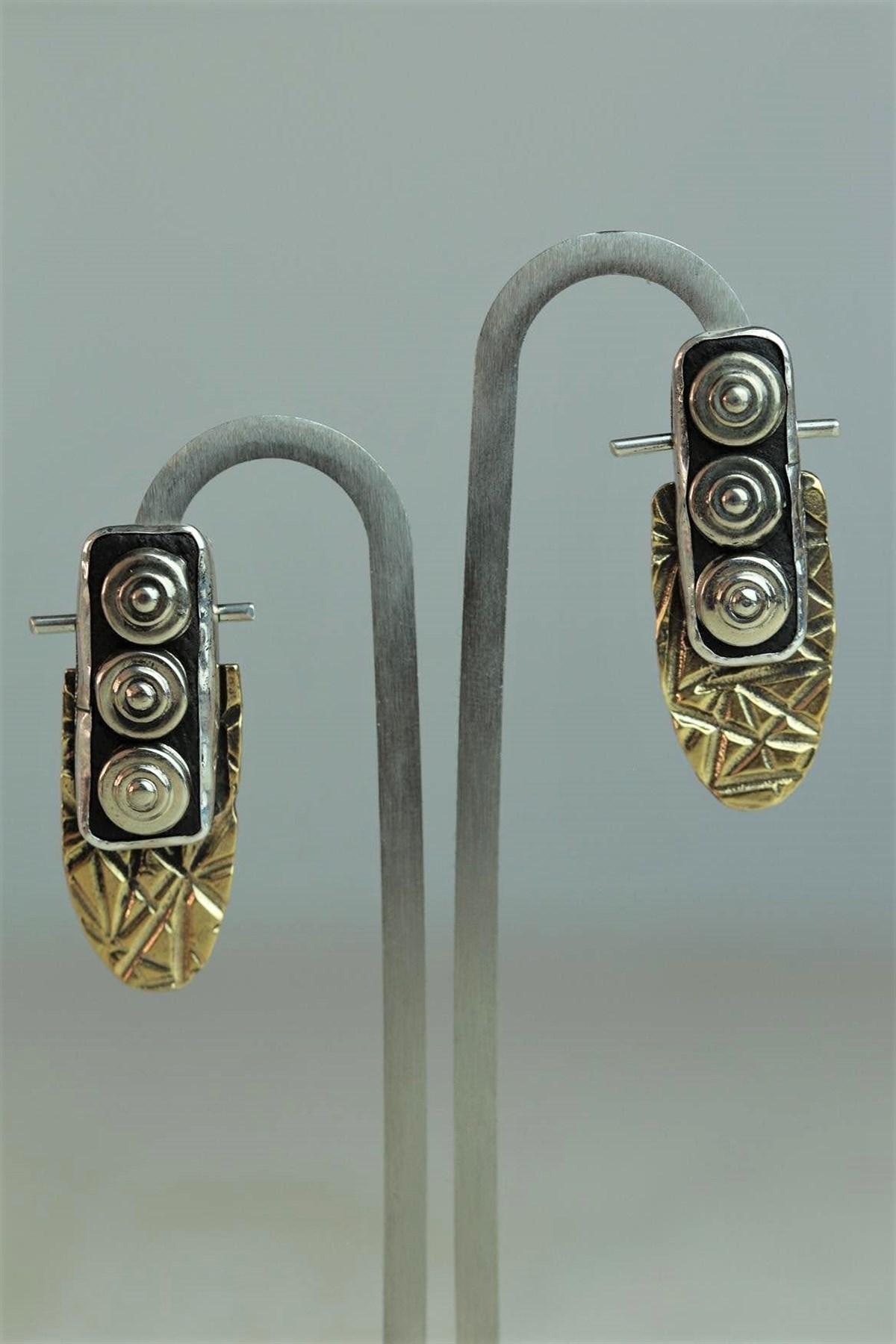 Oval Desen Tasarım Küpe - Şaman Butik Oval Desen Tasarım Küpe