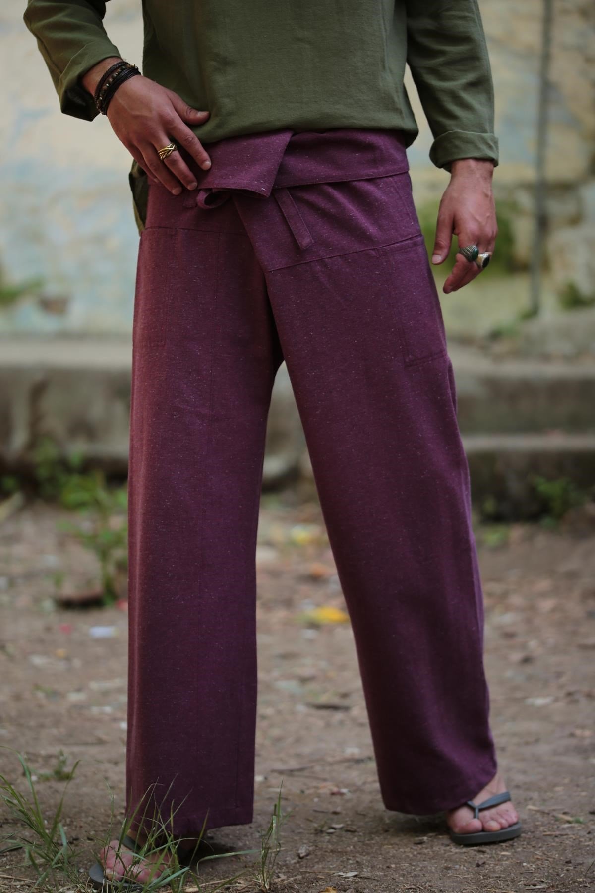  Bordo Balıkçı Pantolon