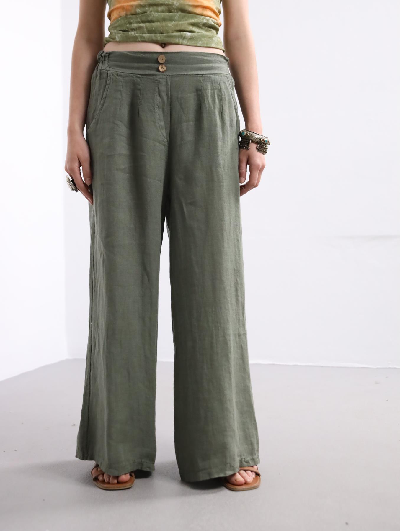 Buy Stylish Off White Linen Pants Collection At Best Prices Online