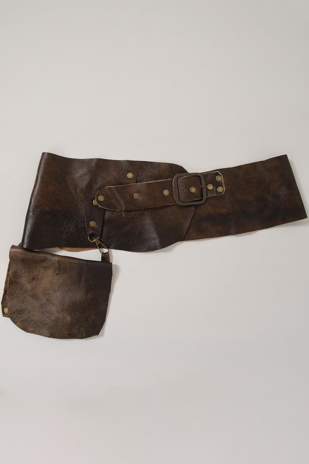 Renkli Deri Cepli Kemer