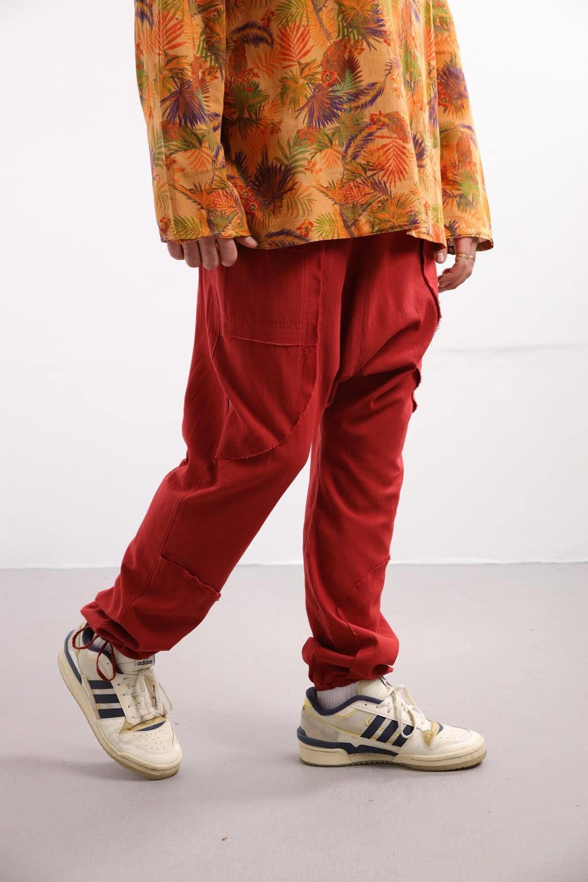 Burgundy Big Pocket Manhattan Pants Burgundy Big Pocket Manhattan Pants