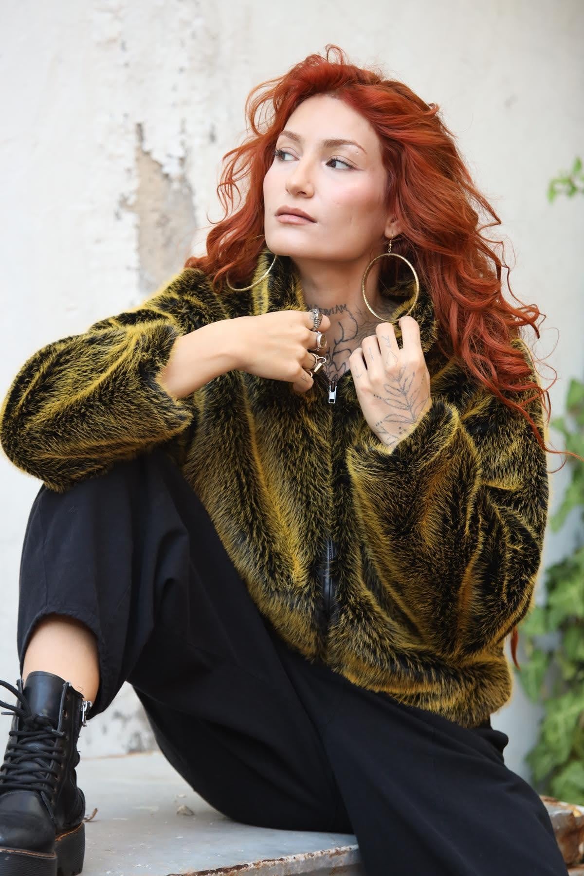 Sarı Kürk Ceket