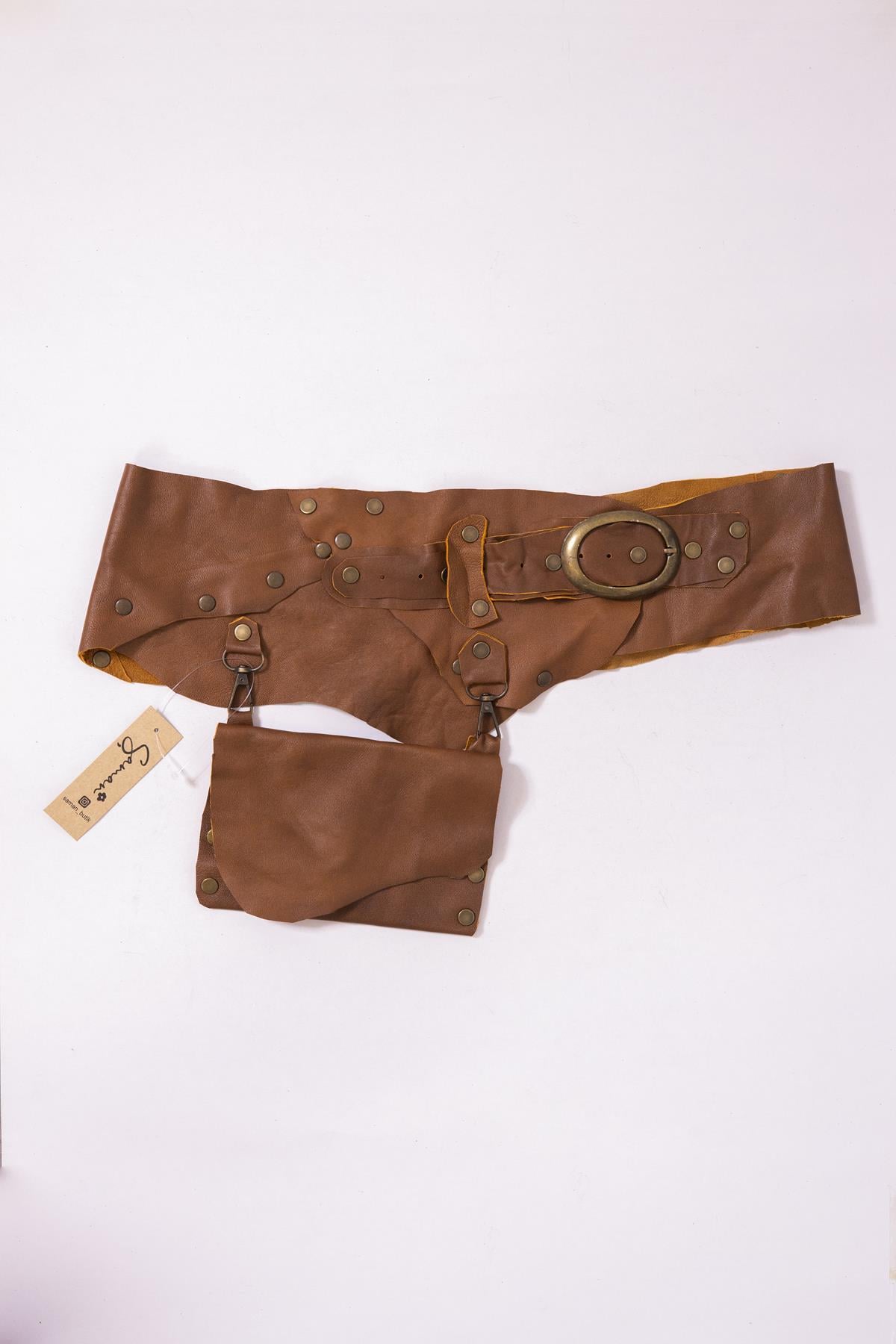 Taba Cepli Deri Kemer