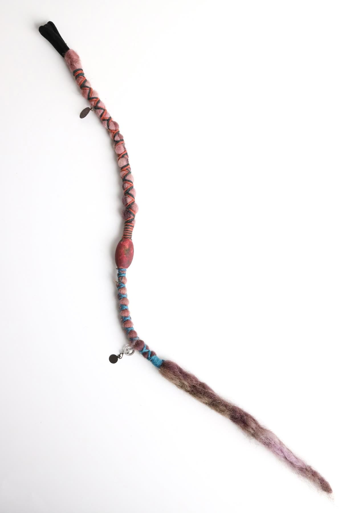 Ahşap Boncuklu Rasta Tasarım Sallantılı Toka - Şaman Butik Ahşap Boncuklu Rasta Tasarım Sallantılı Toka