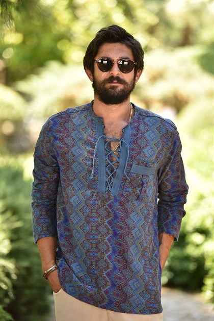 Bohemian top shirts mens