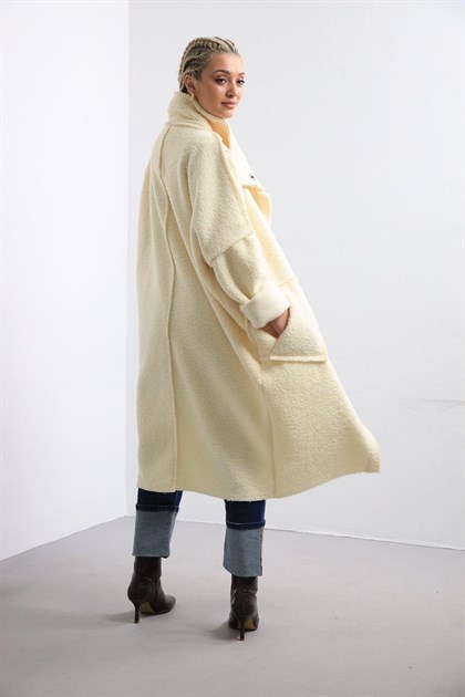 Nakd big collar teddy coat deals