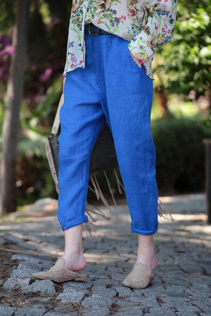 Sax Judith Linen Trousers - Saman Butik | Shop Online