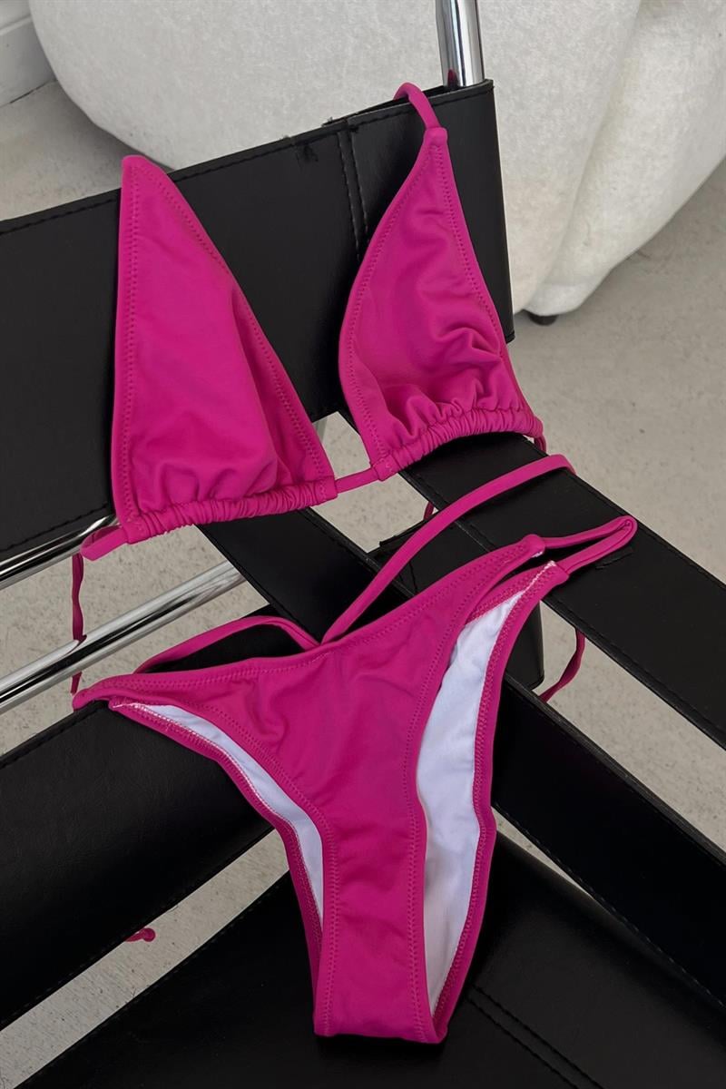 Bağlamalı Siena Bikini Mor