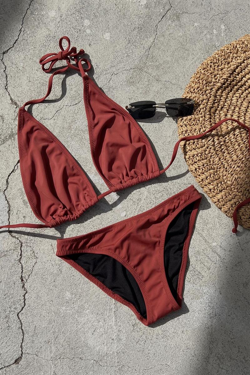 İp Detay Rowena Bikini Kiremit