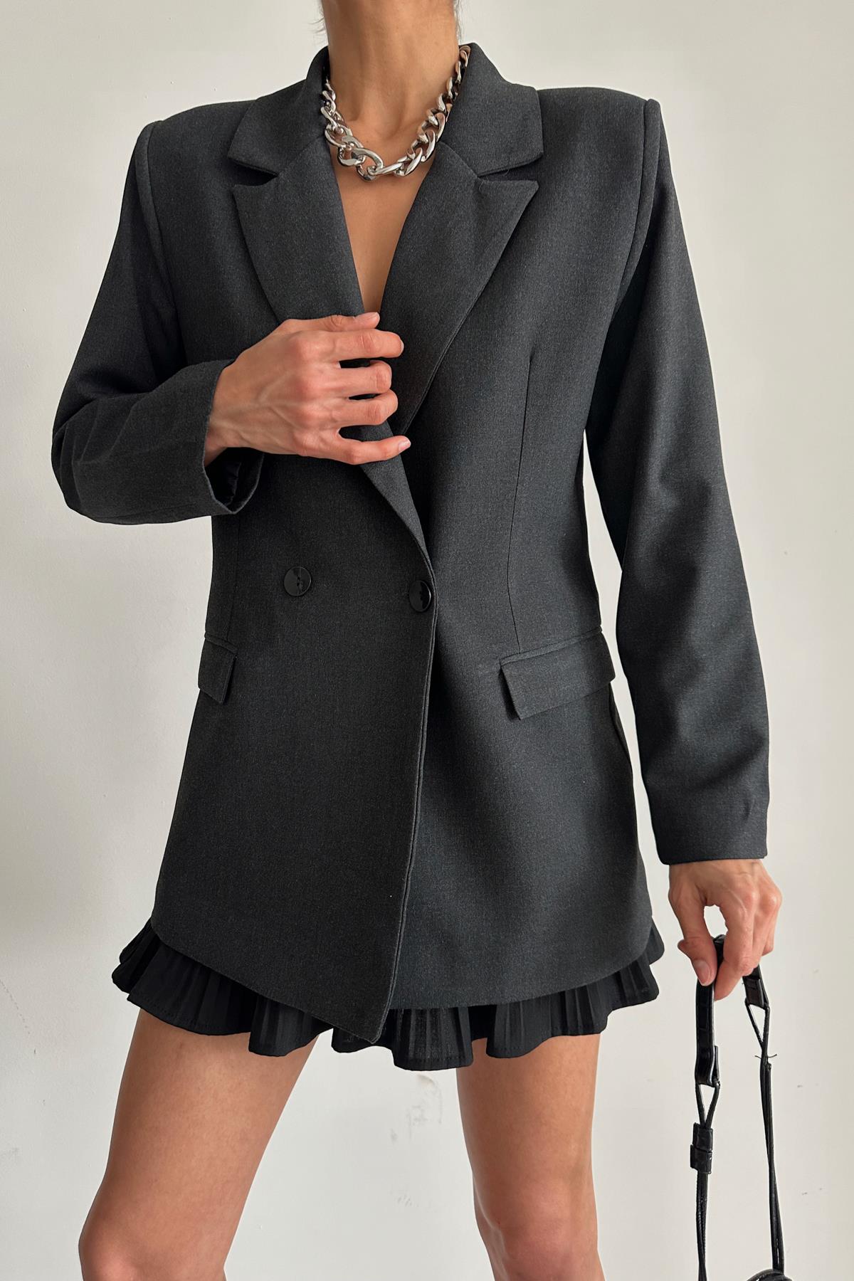 Oversize Ceket Antrasit