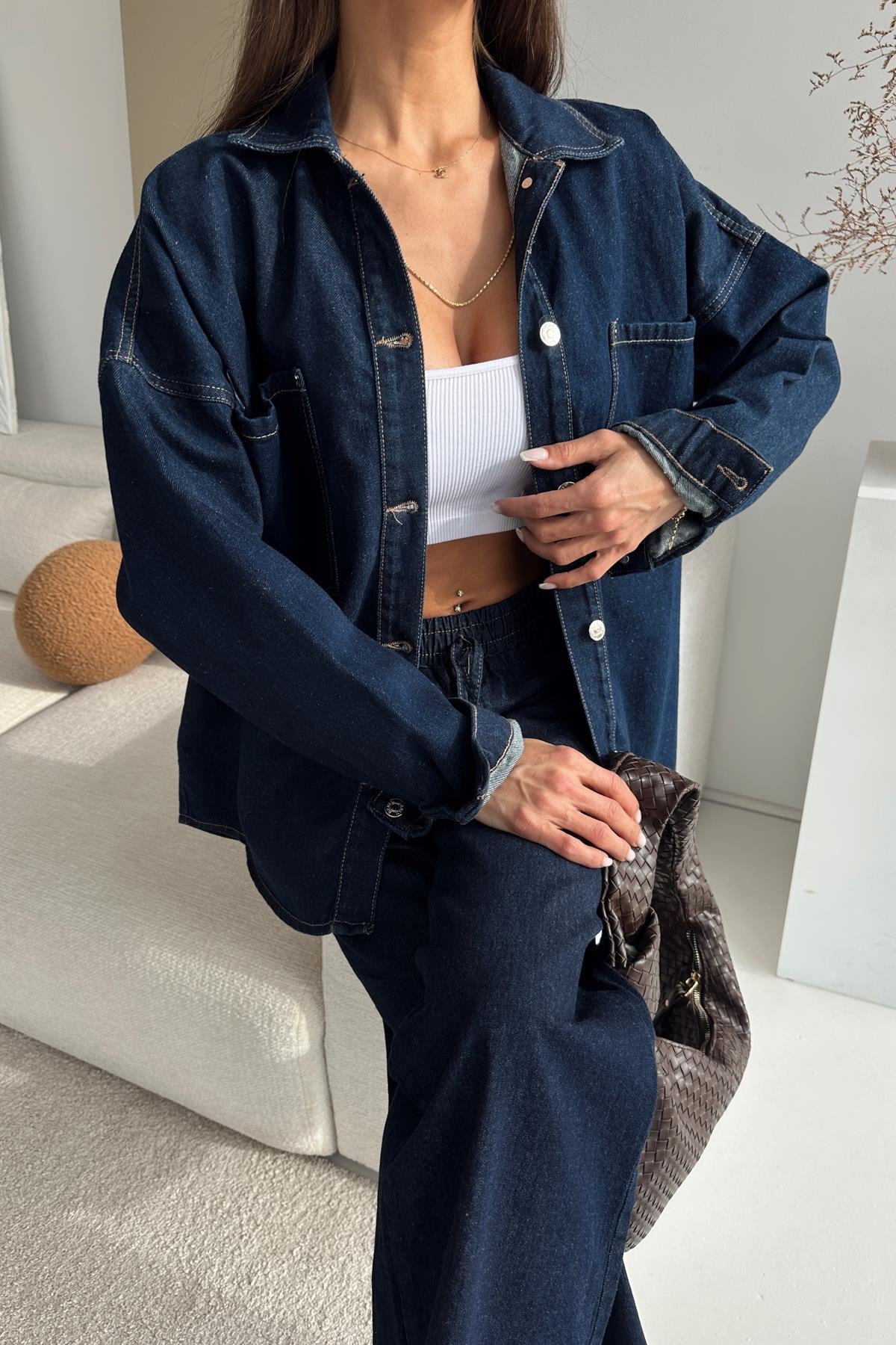 Riva Denim Ceket Lacivert