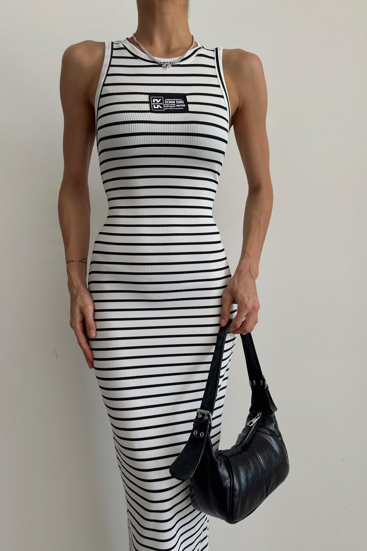 Sport Line Elbise Beyaz