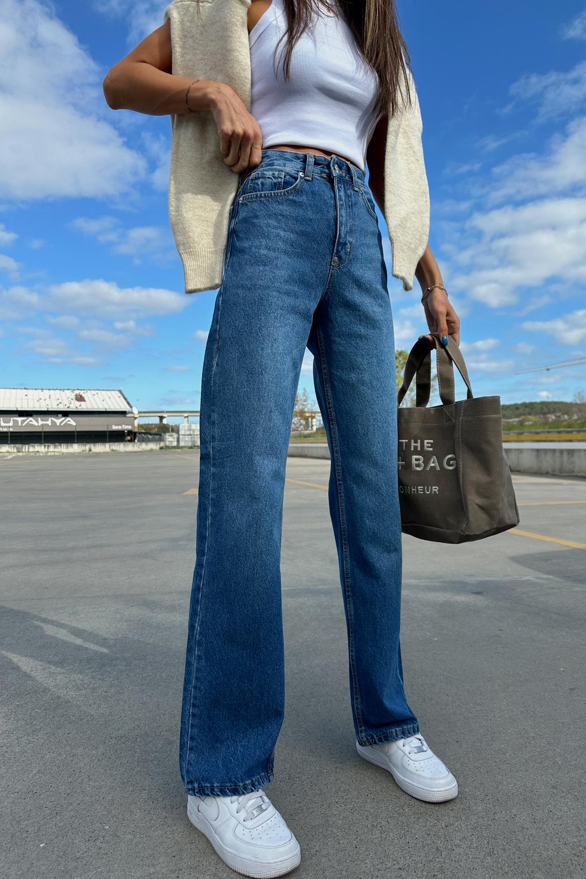 Strong Palazzo Jean Buz Mavi