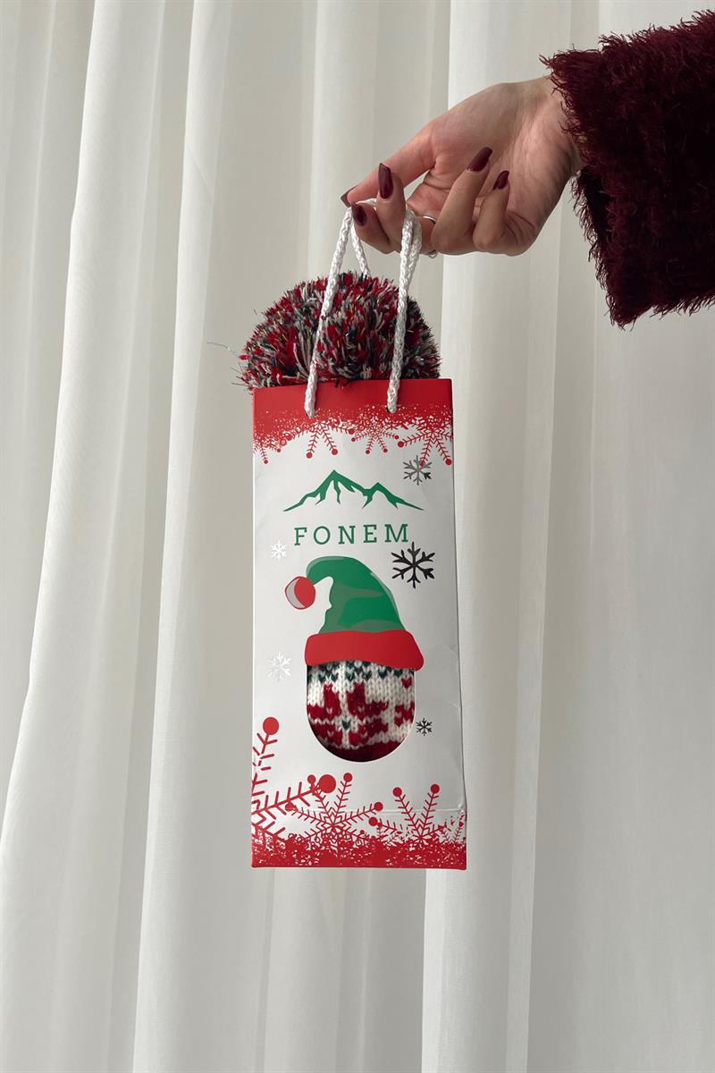 Merry Christmas Kutulu Şapka Beyaz · 3