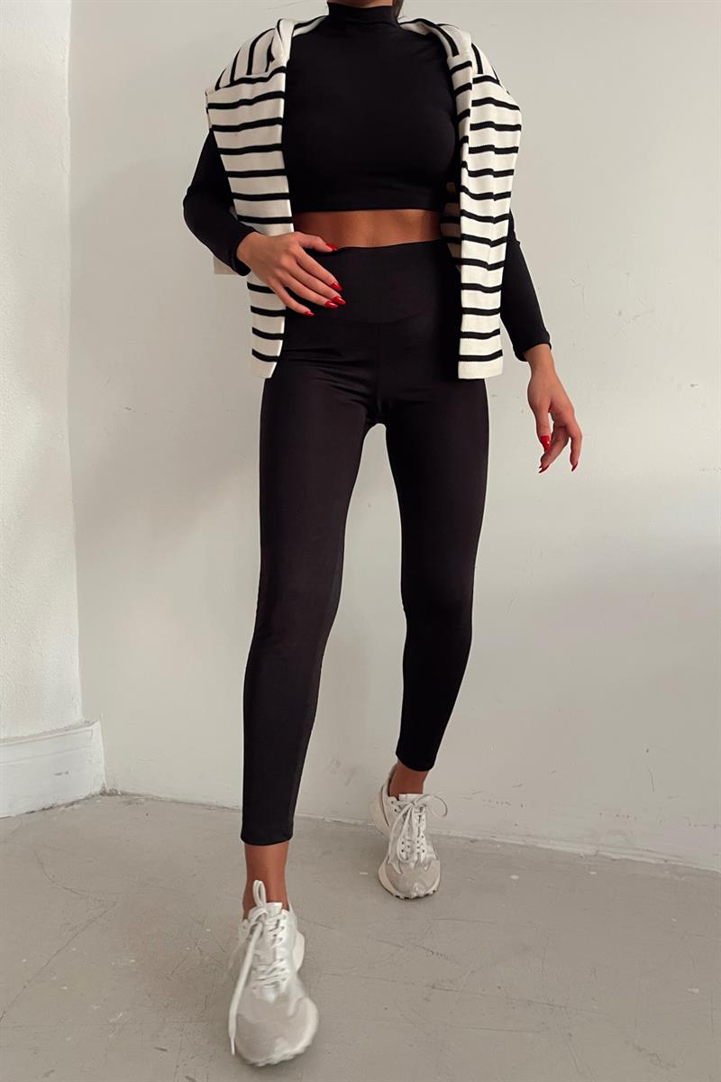 Termal Şardonlu Perfect Tayt Siyah