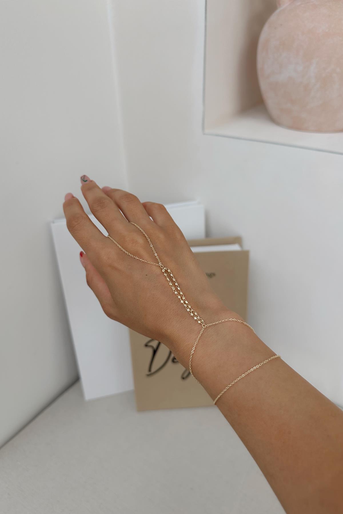 Geçirmeli Boncuk Şahmeran Gold