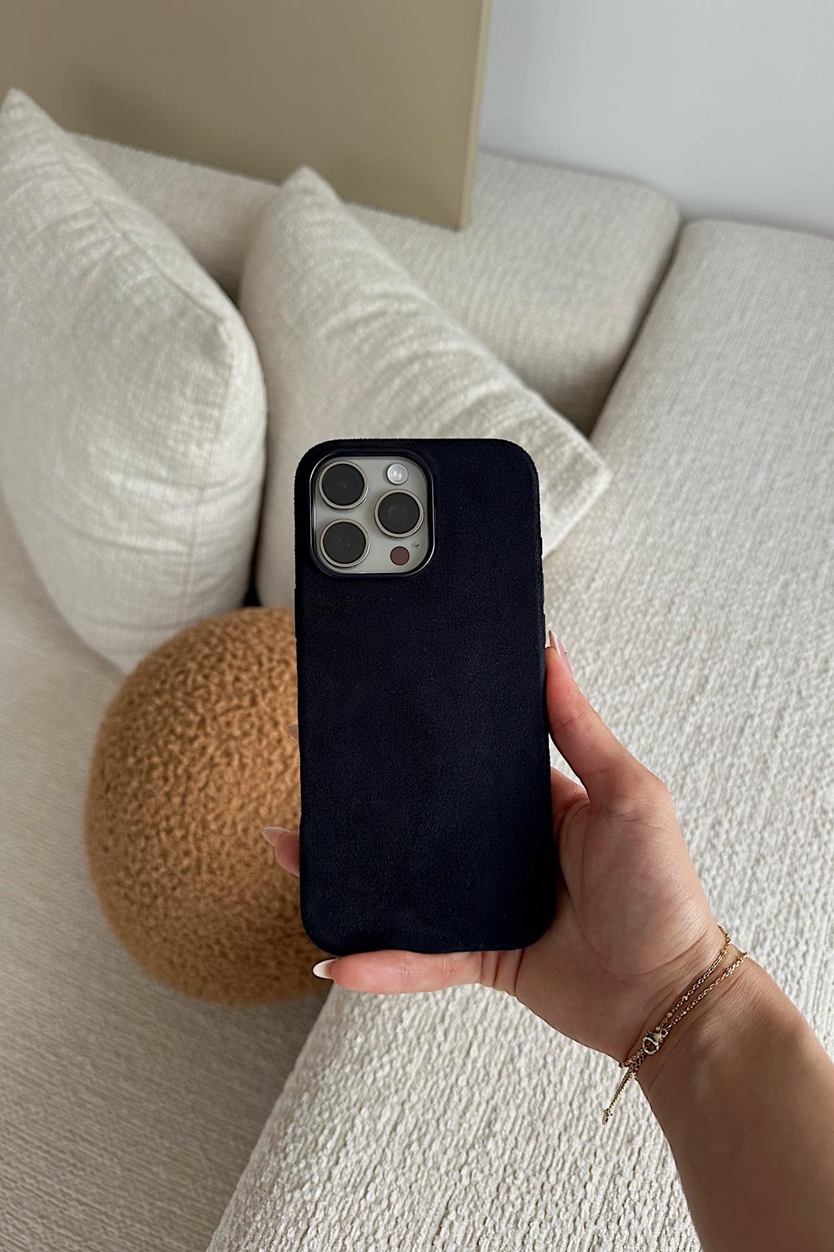 Velvet Telefon Kılıfı Siyah